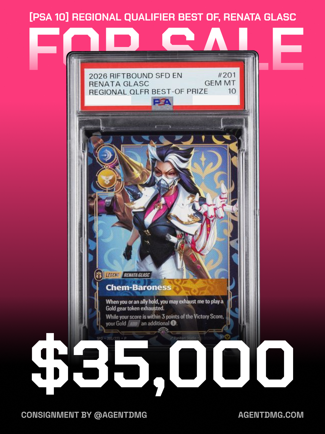 [PSA 10] Regional Qualifier Best Of, Renata Glasc - $35,000