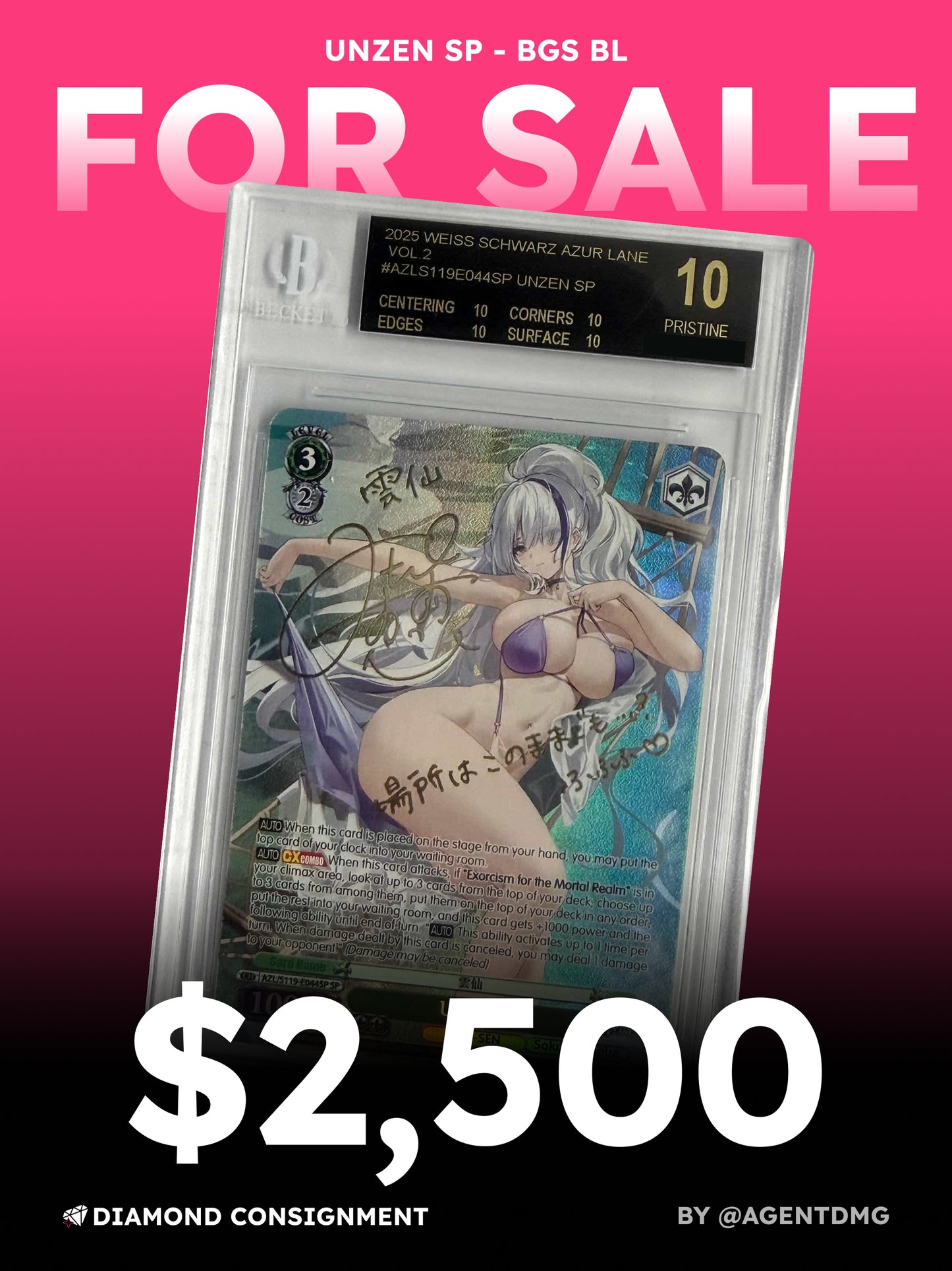 [BGS BL] Unzen SP - $2,500