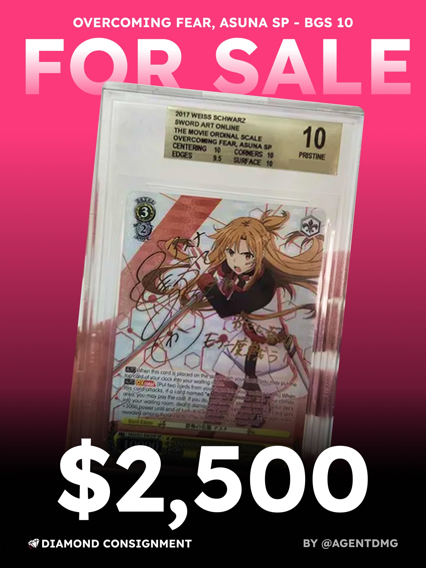 [BGS 10] Overcoming Fear, Asuna SP - $2,500