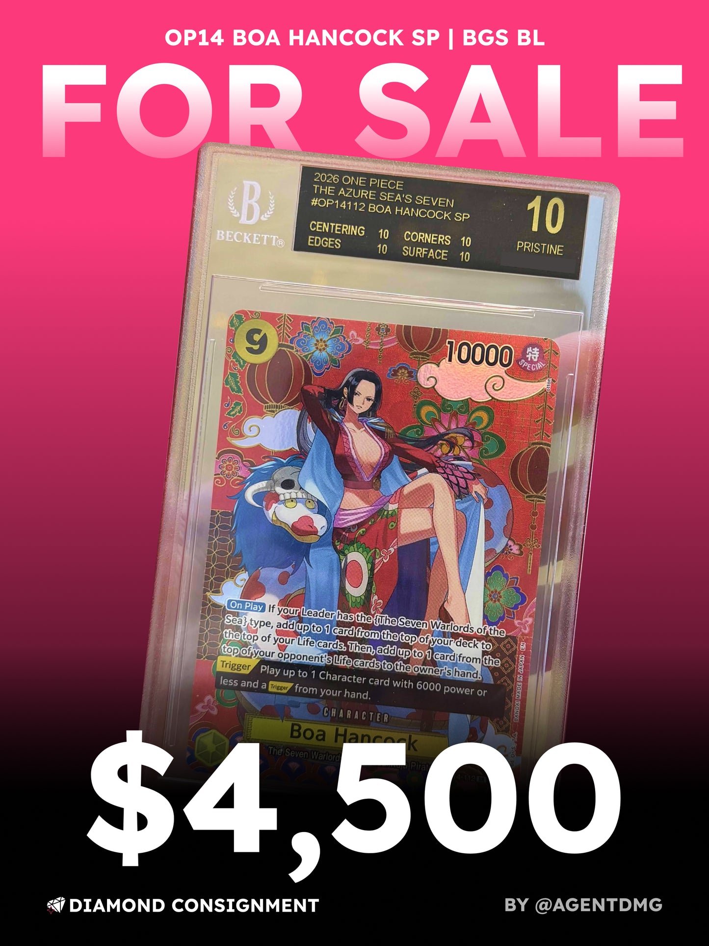 [BGS BL] OP14 Boa Hancock SP - $4,500