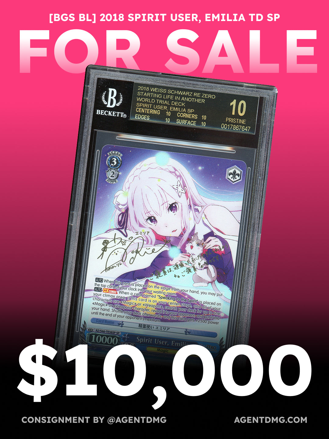 [BGS BL] 2018 Spirit User, Emilia TD SP - $10,000
