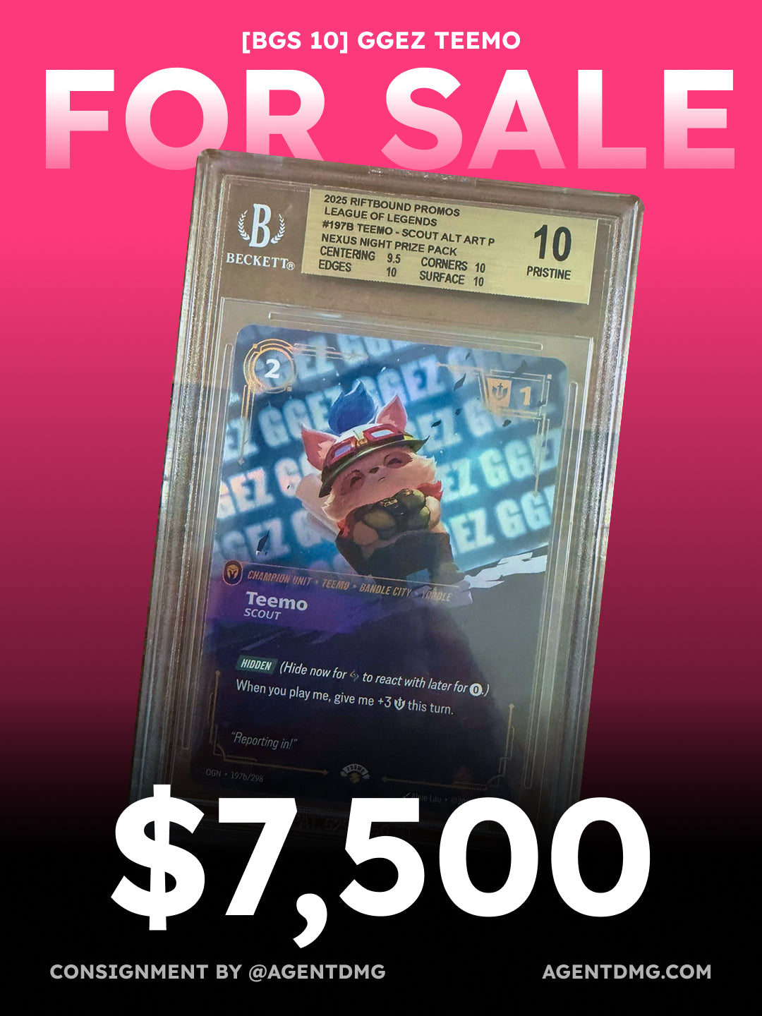 [BGS 10] GGEZ Teemo - $7,500
