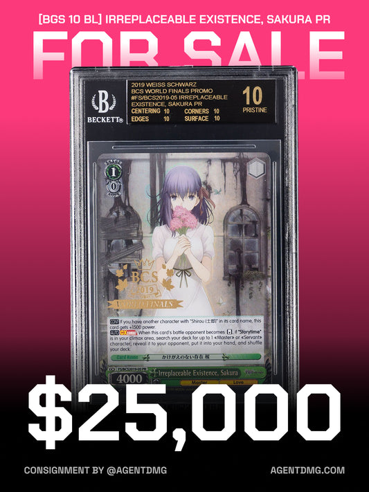 [BGS 10 BL] Irreplaceable Existence, Sakura PR - $25,000