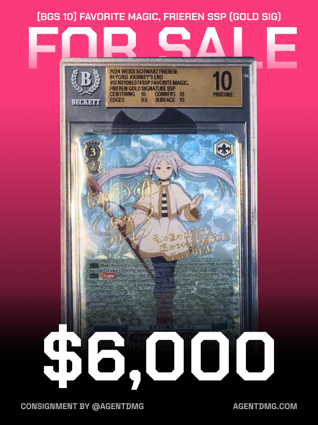 [BGS 10] Favorite Magic, Frieren SSP (Gold SIG) - $6,000