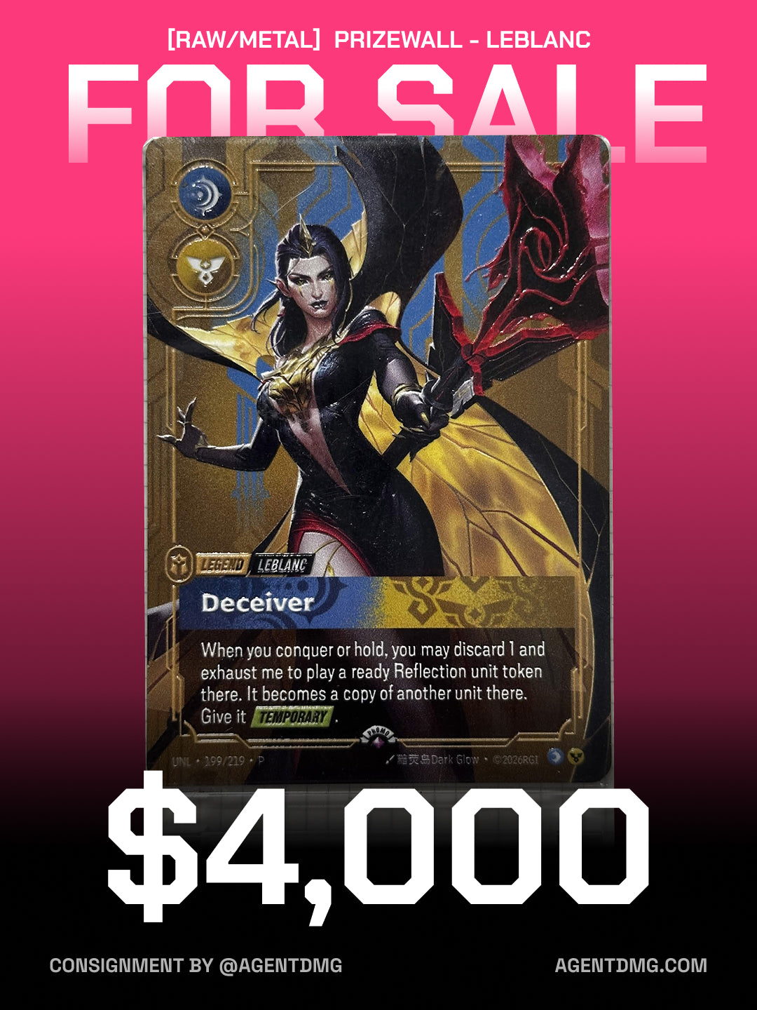 [RAW/Metal] Prizewall - LeBlanc - $4,000