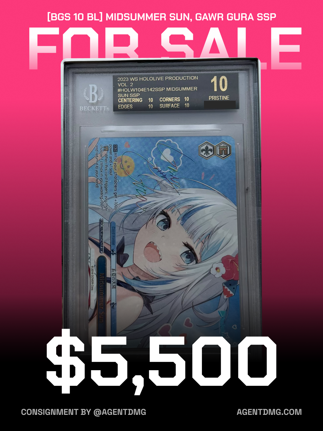 [BGS 10 BL] Midsummer Sun, Gawr Gura SSP