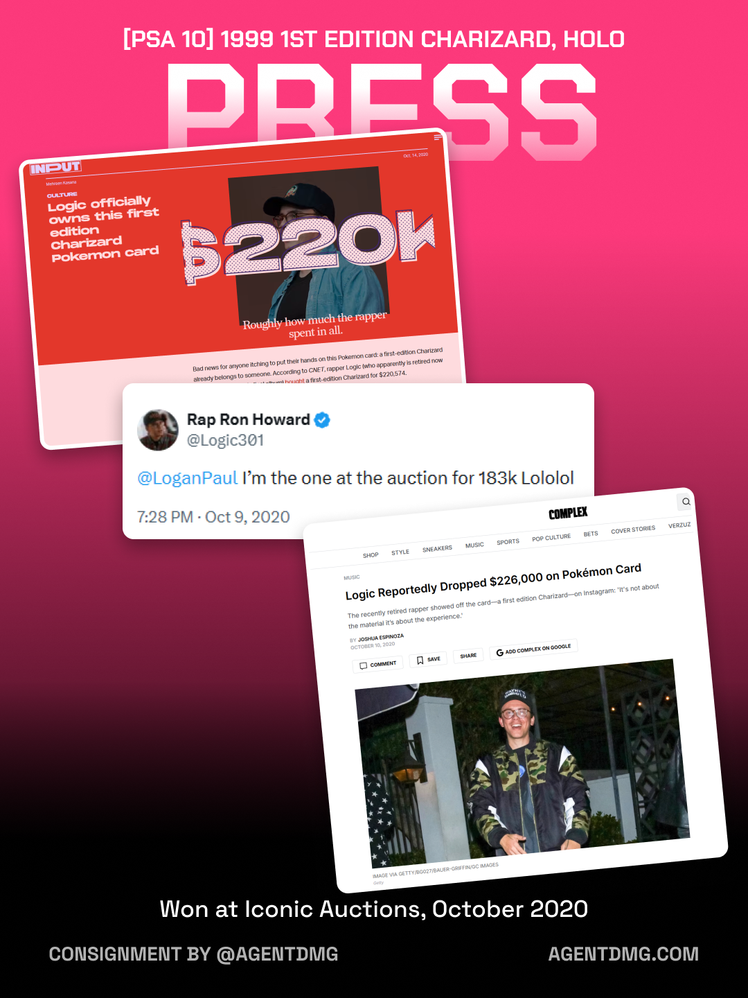 Press coverage of Logic's Charizard