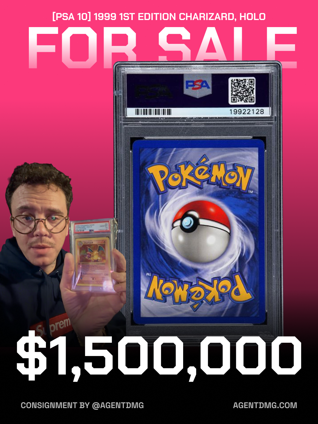 [PSA 10] 1999 1st Edition Charizard, Holo - back